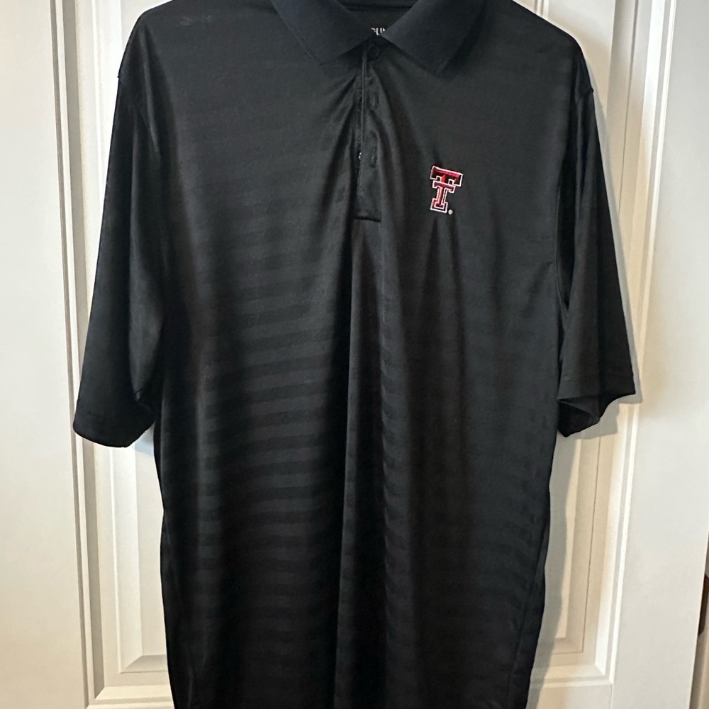 Antigua Texas Tech Black Polo Shirt